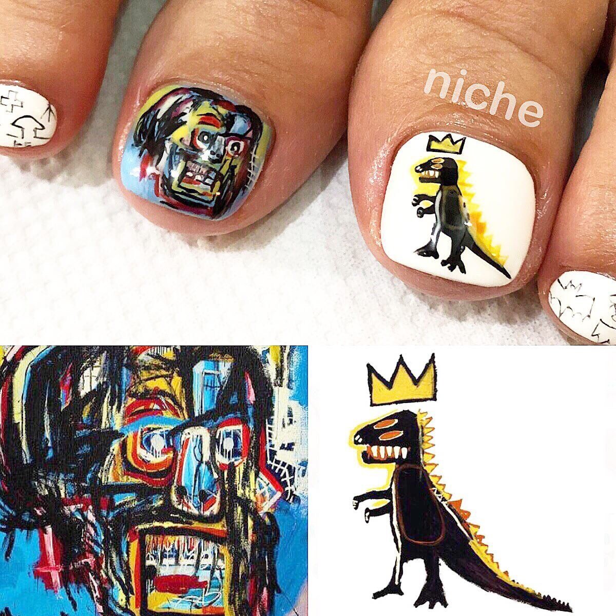 オールシーズン パーティー フット イニシャル キャラクター Nailsalonniche ネイルサロンニッチのネイルデザイン No ネイルブック