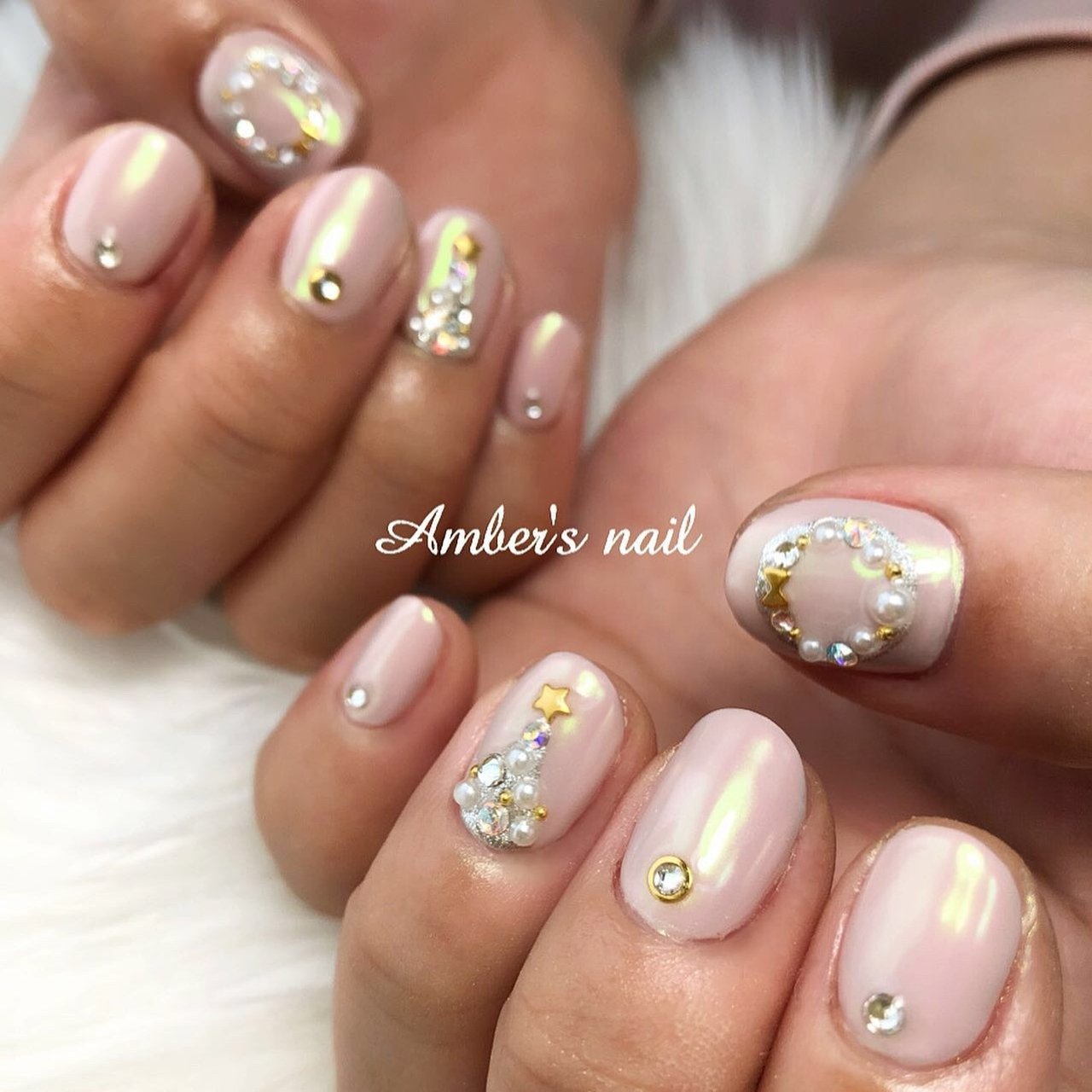 冬 クリスマス デート 女子会 ハンド Amber S Nail アンバーズネイルのネイルデザイン No ネイルブック