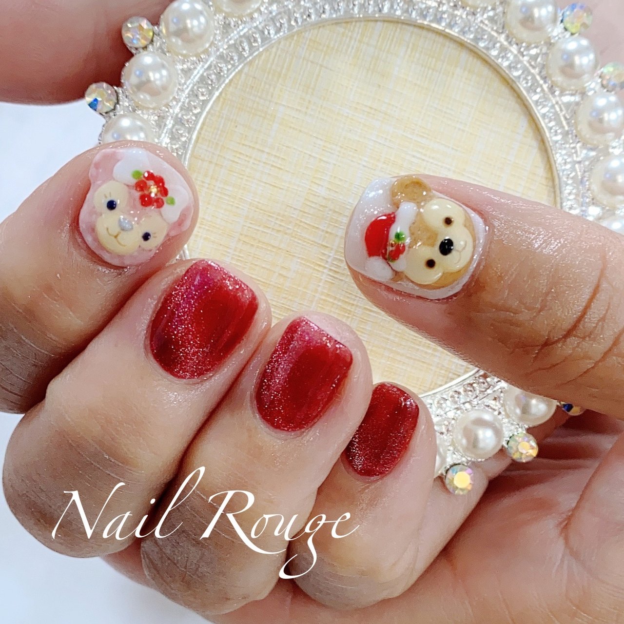 冬 クリスマス キャラクター Nailrougeのネイルデザイン No ネイルブック