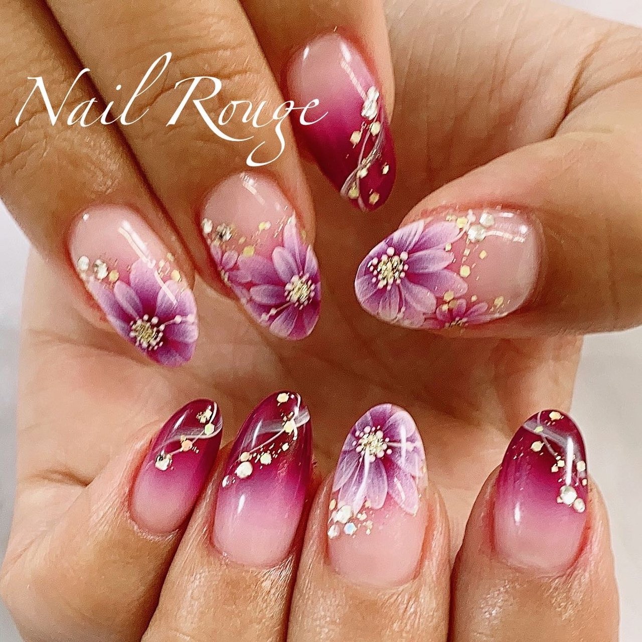 春 夏 秋 冬 グラデーション Nailrougeのネイルデザイン No ネイルブック