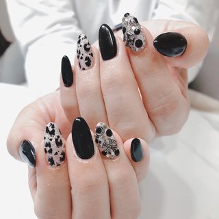 おすすめ順 ブラック 黒 ゴテゴテのネイルデザイン ネイルブック