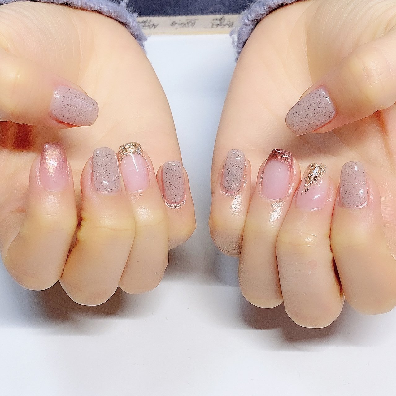 フレンチ グラデーション ラメ お客様 涼子のネイルデザイン No ネイルブック