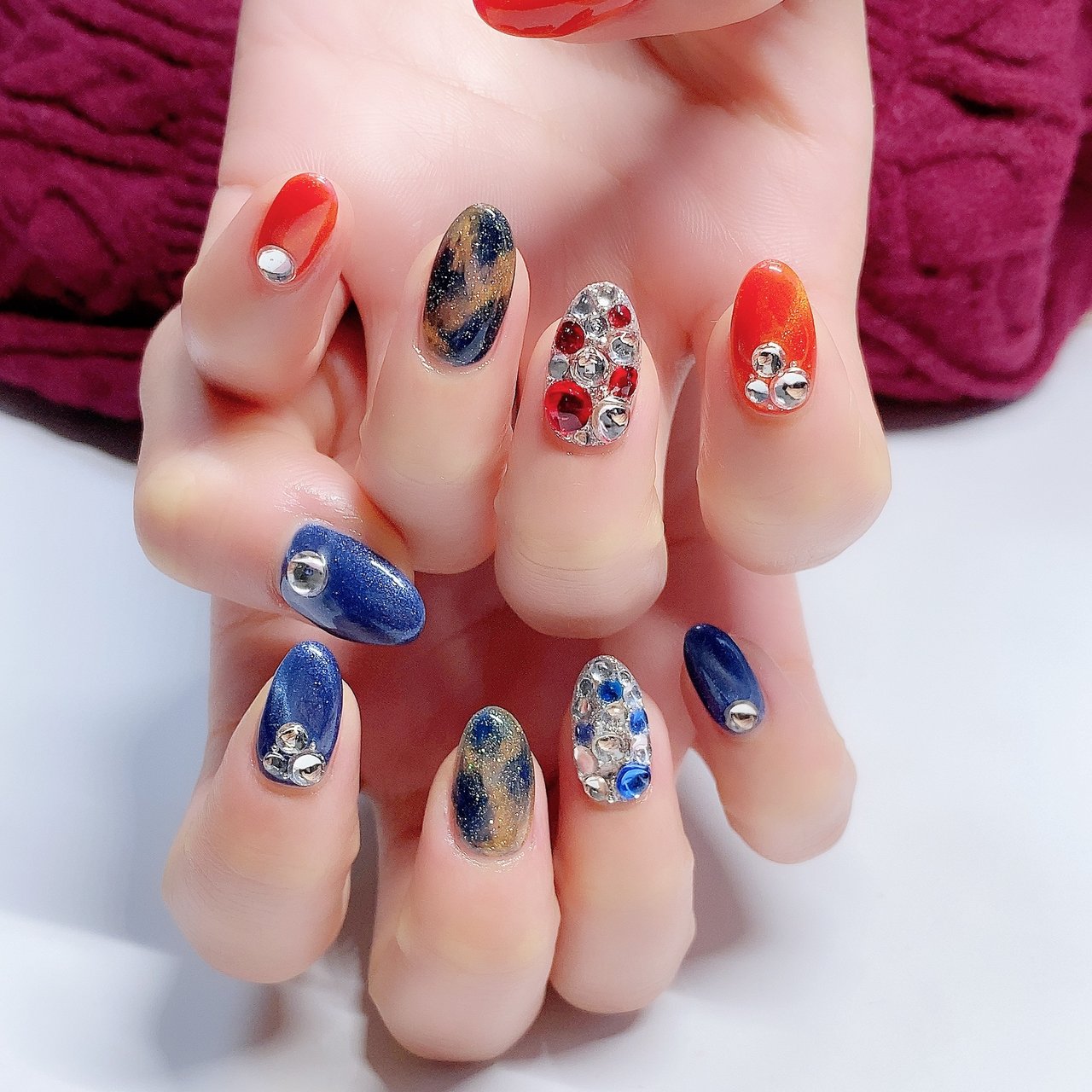 マグネット マーブル お客様 涼子のネイルデザイン No ネイルブック