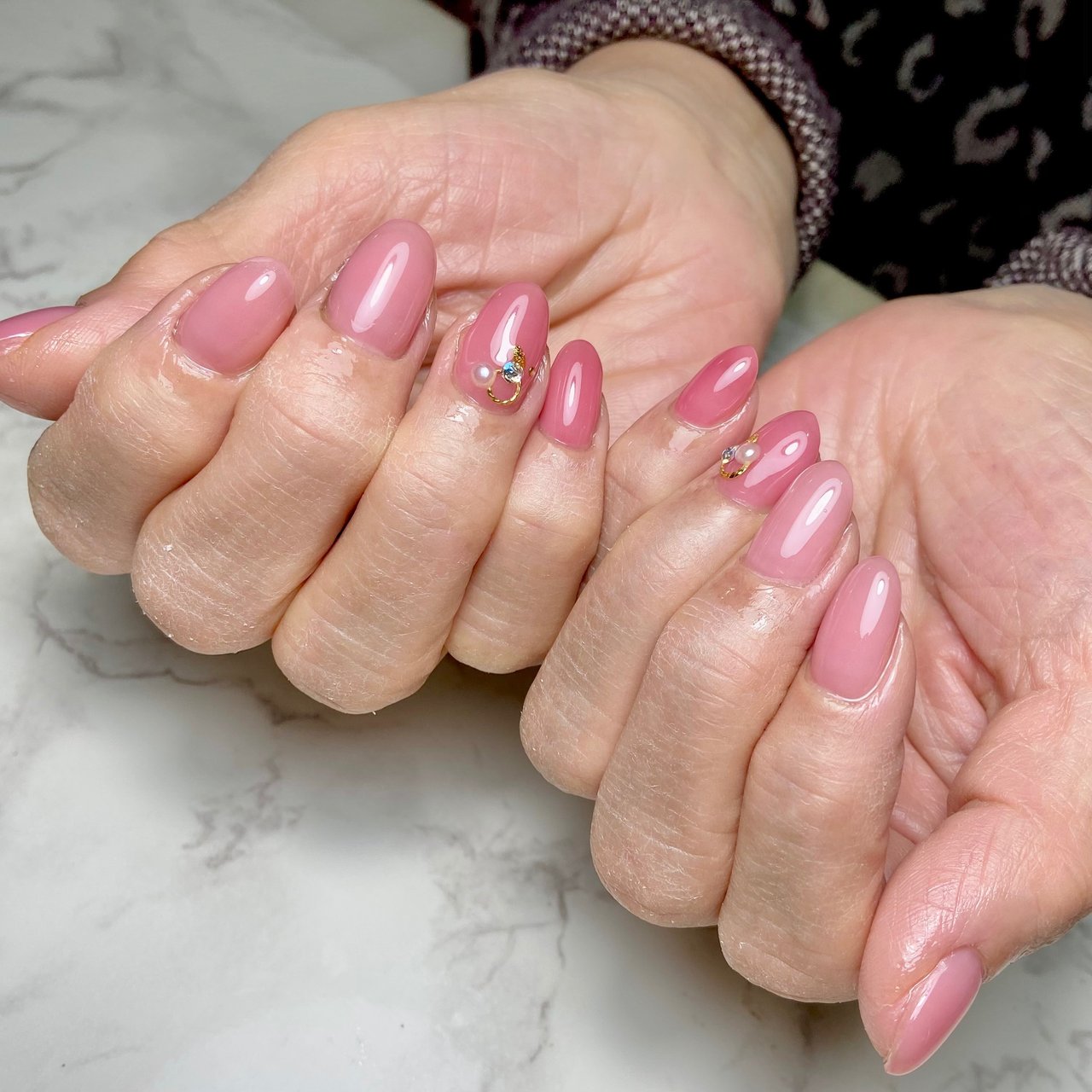 オールシーズン オフィス デート 女子会 シンプル さやぷーのネイルデザイン No ネイルブック