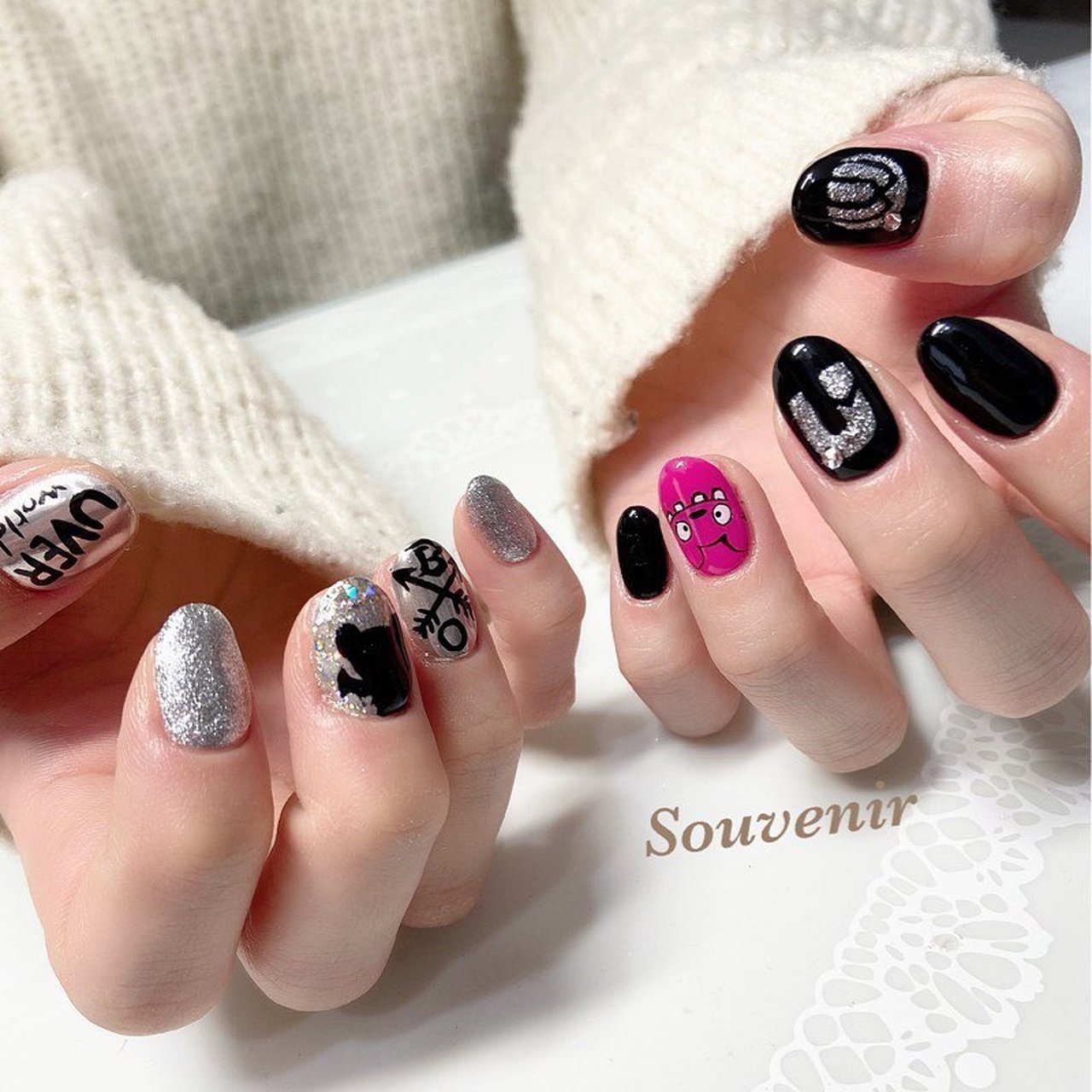 オールシーズン 旅行 ライブ 女子会 ハンド 春日井市ネイルサロンsouvenir スヴニール のネイルデザイン No ネイル ブック