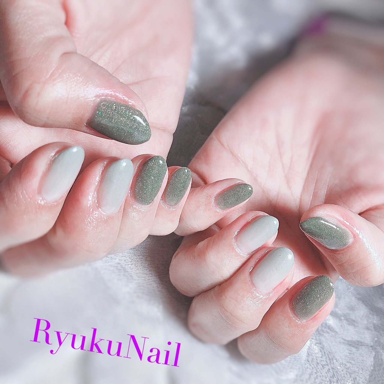 オールシーズン オフィス ハンド シンプル ラメ Ryukunailのネイルデザイン No ネイルブック