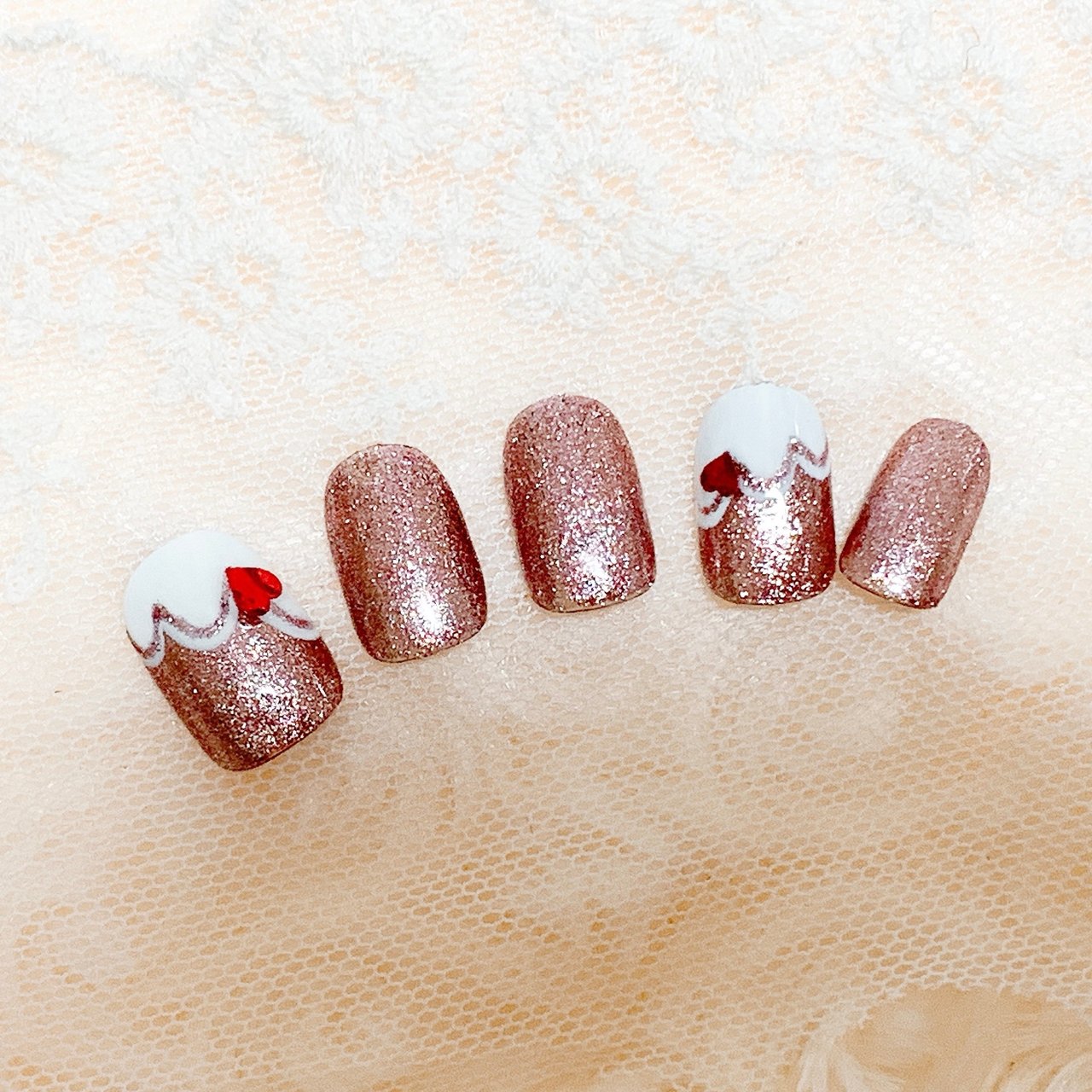 オールシーズン バレンタイン デート 女子会 ハンド Twincle Nailのネイルデザイン No ネイルブック