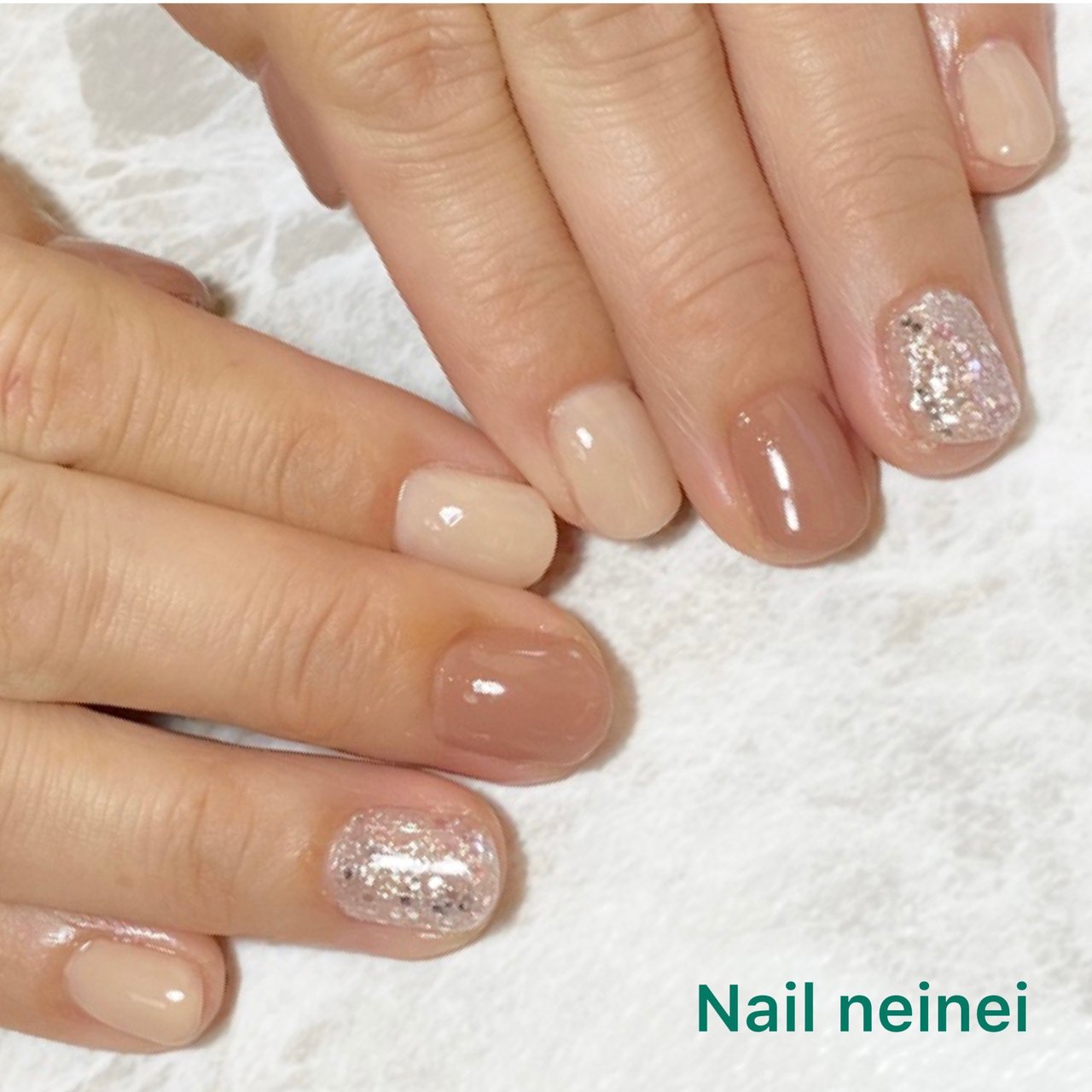 オールシーズン ハンド シンプル ワンカラー ベージュ Nail Neineiのネイルデザイン No ネイルブック