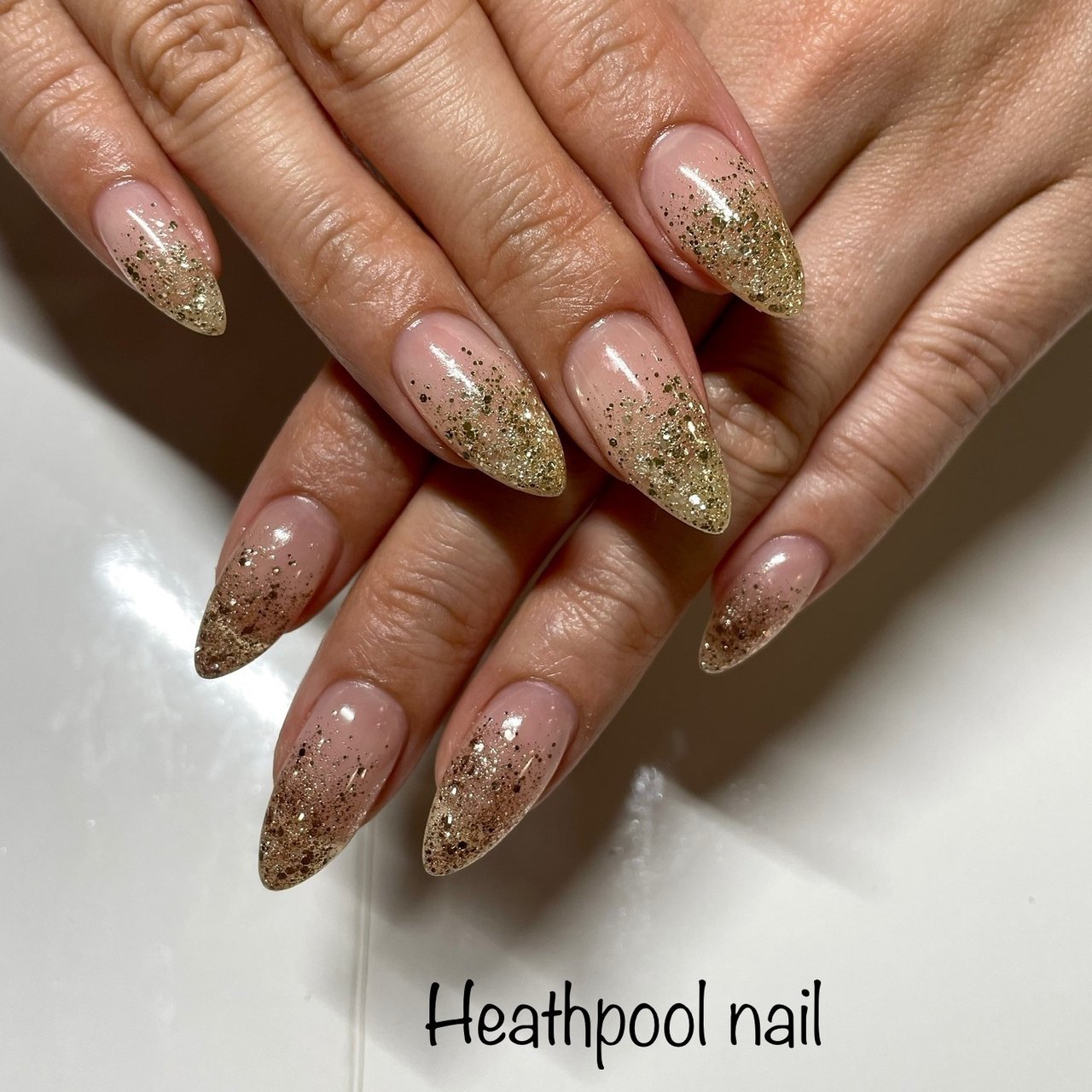 ハンド グラデーション ホログラム ラメ ピンク Heathpoolnailのネイルデザイン No ネイルブック