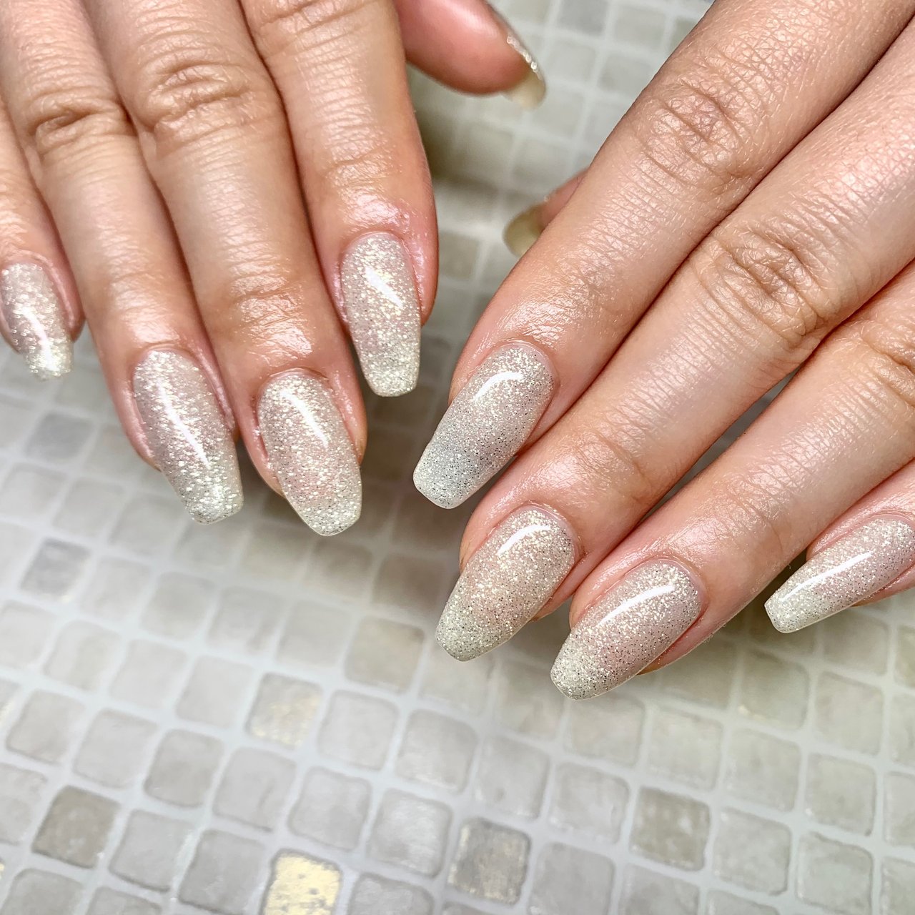 冬 クリスマス ハンド シンプル ラメ うぢゃんのネイルデザイン No ネイルブック