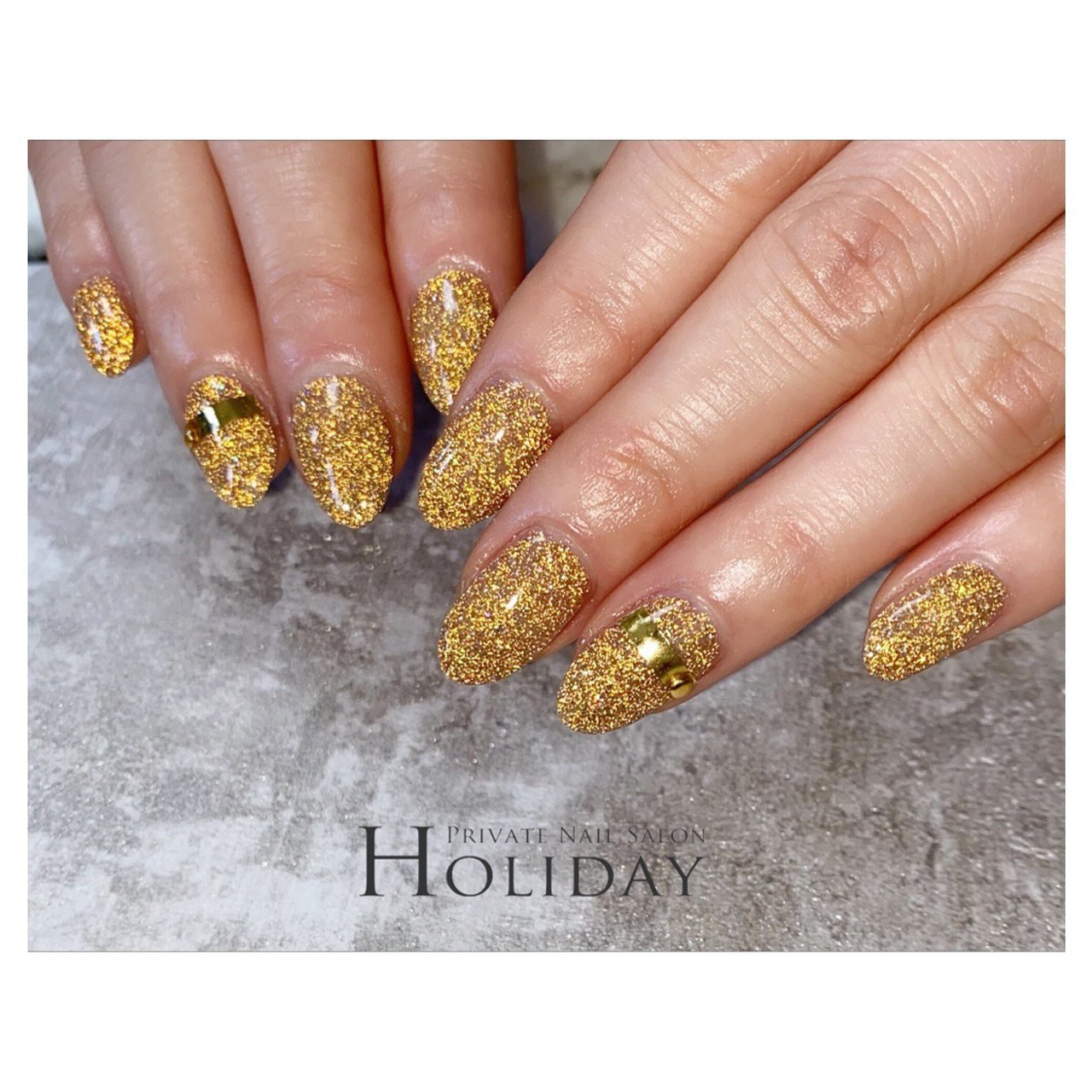 ラメ/ゴールド - Yreiko2001のネイルデザイン[No.5961862