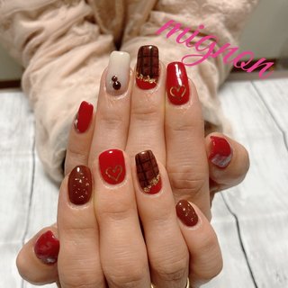 板チョコネイルのネイルデザイン ネイルブック