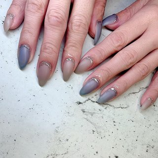 シアーマットネイルのネイルデザイン ネイルブック