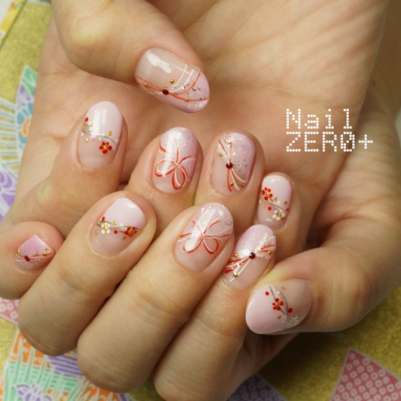 お正月 オフィス デート 女子会 ハンド 塩見隼人 池袋 ネイルゼロプラスのネイルデザイン No ネイルブック