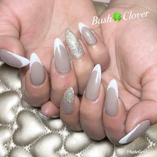 #ネイル #ネイルサロン #プライベートサロン #自宅サロン #奈良県ネイル #橿原ネイル　#真菅ネイル　#ナチュラルネイル　#シンプルネイル #塗りかけネイル　#ニュアンスネイル　#個性派ネイル　#シェルネイル　#お花ネイル　#フレンチネイル　#ブライダルネイル　#王道フレンチ　#白フレンチ　#エアブラシ風　#花嫁ネイル #オールシーズン #お正月 #成人式 #バレンタイン #ハンド #シンプル #フレンチ #ラメ #ワンカラー #ロング #ホワイト #グレージュ #シルバー #ジェルネイル #お客様 #Bush☘️ Clover #ネイルブック