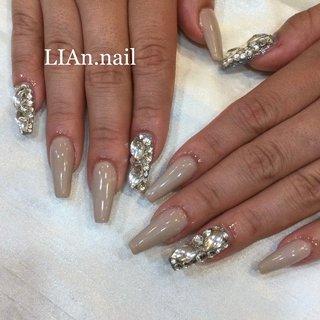 秋 シンプル 埋め尽くしのネイルデザイン ネイルブック