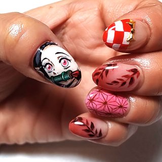 オールシーズン/痛ネイル/キャラクター/ジェルネイル/ネイルチップ