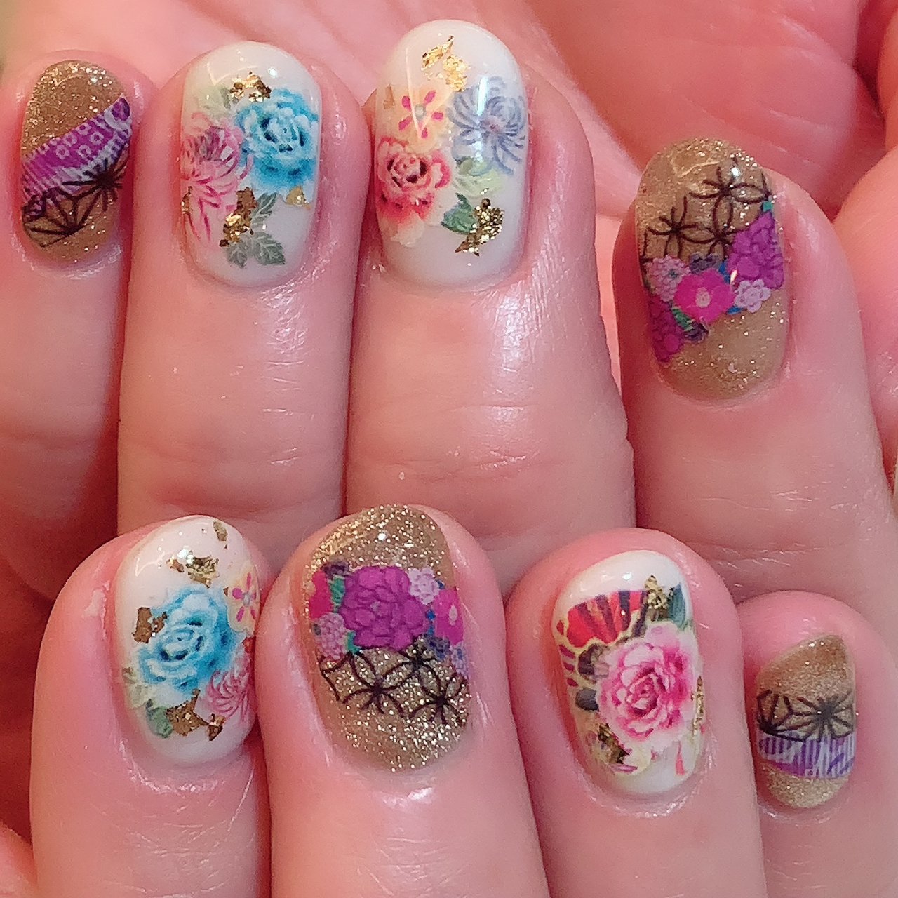 オールシーズン お正月 ハンド 和 ショート Nailsalondecorのネイルデザイン No ネイルブック