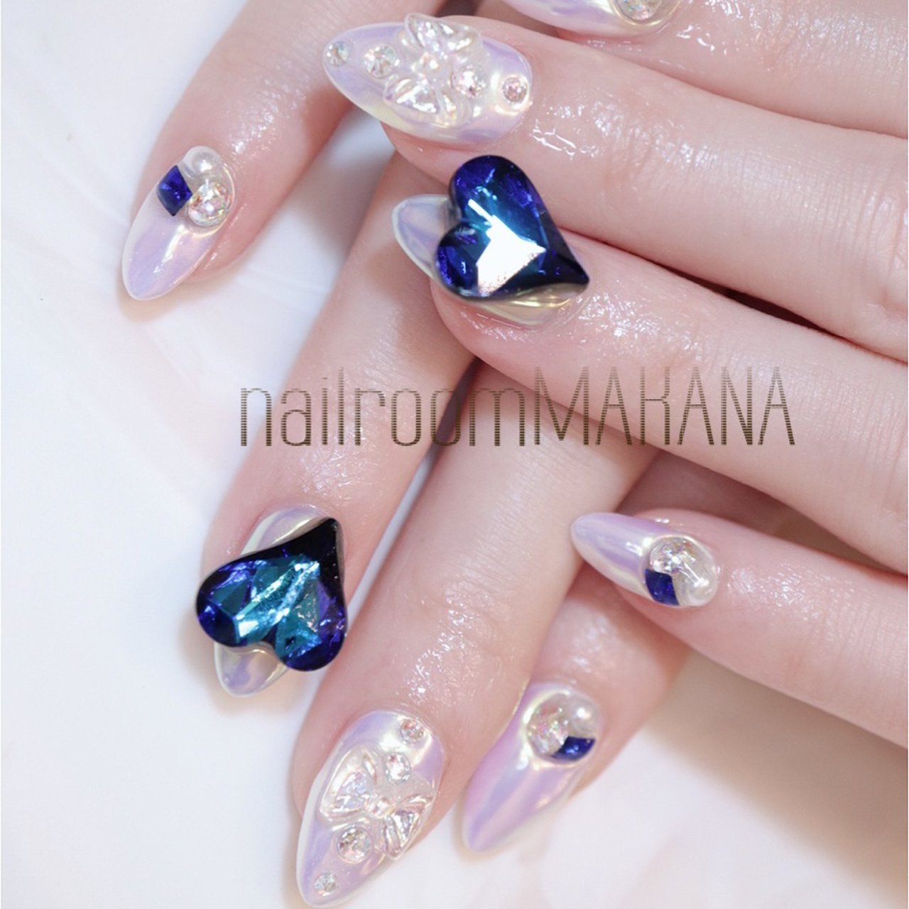 オールシーズン バレンタイン ブライダル パーティー ビジュー 青葉台ネイルサロン ネイルルームマカナnailroommakana のネイル デザイン No ネイルブック