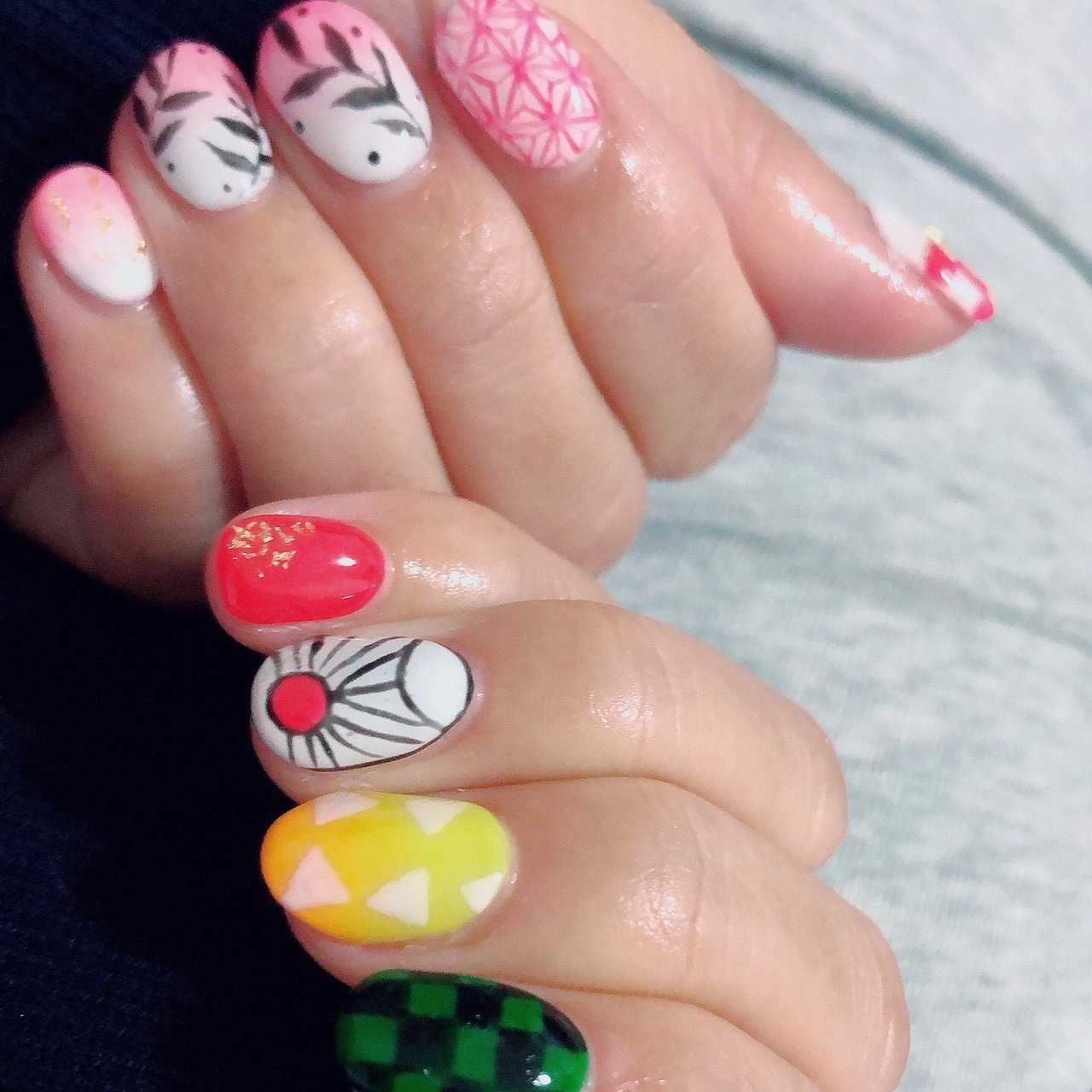 冬 オールシーズン お正月 浴衣 ハンド こそまるのネイルデザイン No ネイルブック