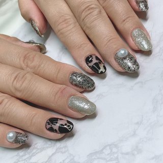 クリアベースネイルのネイルデザイン ネイルブック