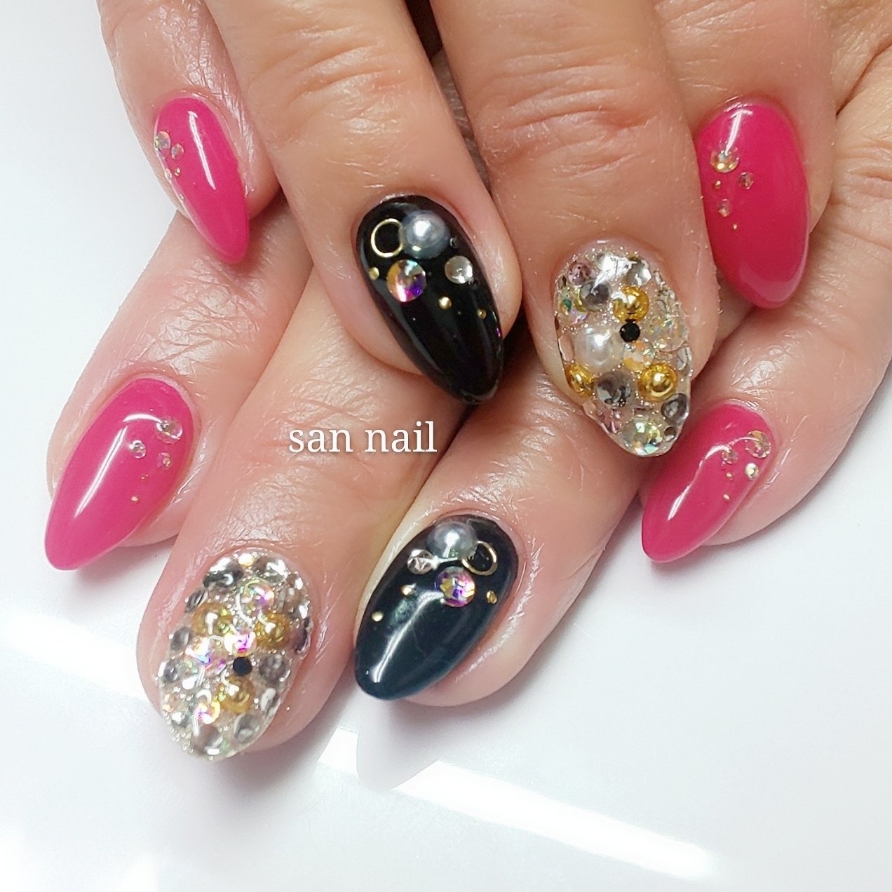 オールシーズン お正月 パーティー 女子会 ハンド San Nailのネイルデザイン No ネイルブック