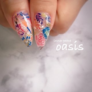 紅型ネイルのネイルデザイン ネイルブック