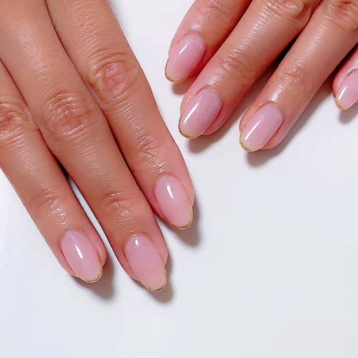 シンプル ラメ ワンカラー お客様 涼子のネイルデザイン No ネイルブック