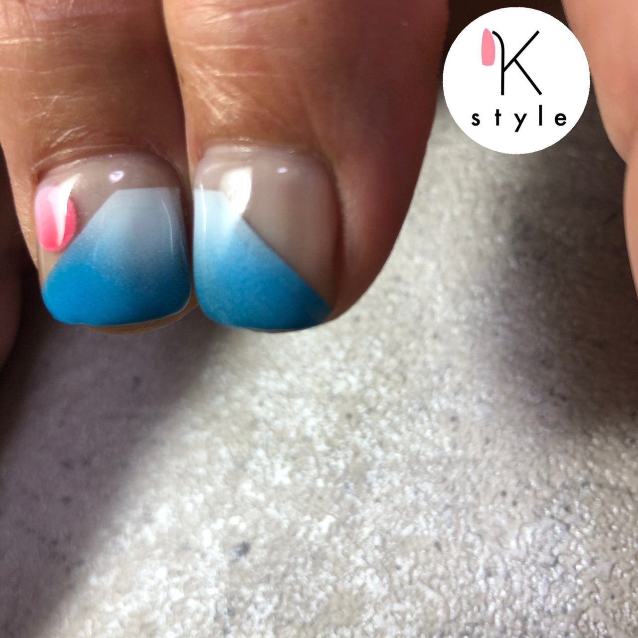 オールシーズン ハンド 水色 ブルー お客様 草加ネイルサロン ケースタイルのネイルデザイン No ネイルブック