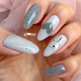 人気順｜シルバー/セルフネイル/39;*)ノのネイルデザイン