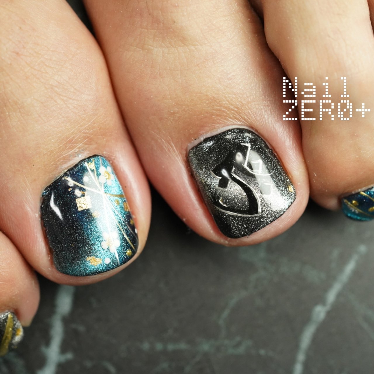 冬 お正月 パーティー フット ワンカラー 塩見隼人 池袋 ネイルゼロプラスのネイルデザイン No ネイルブック