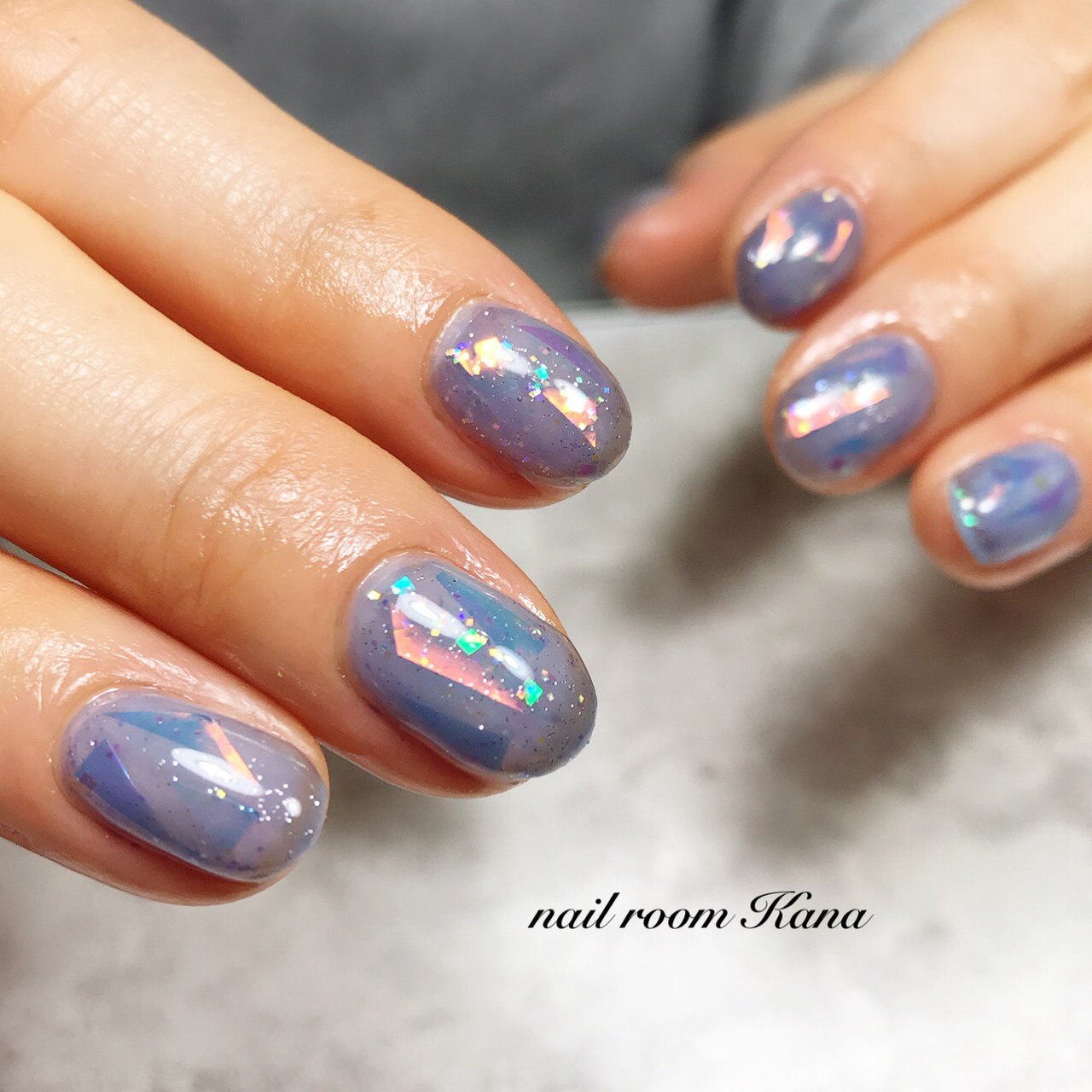 冬 ハンド ホログラム ラメ ワンカラー Nail Room Kanaのネイルデザイン No ネイルブック