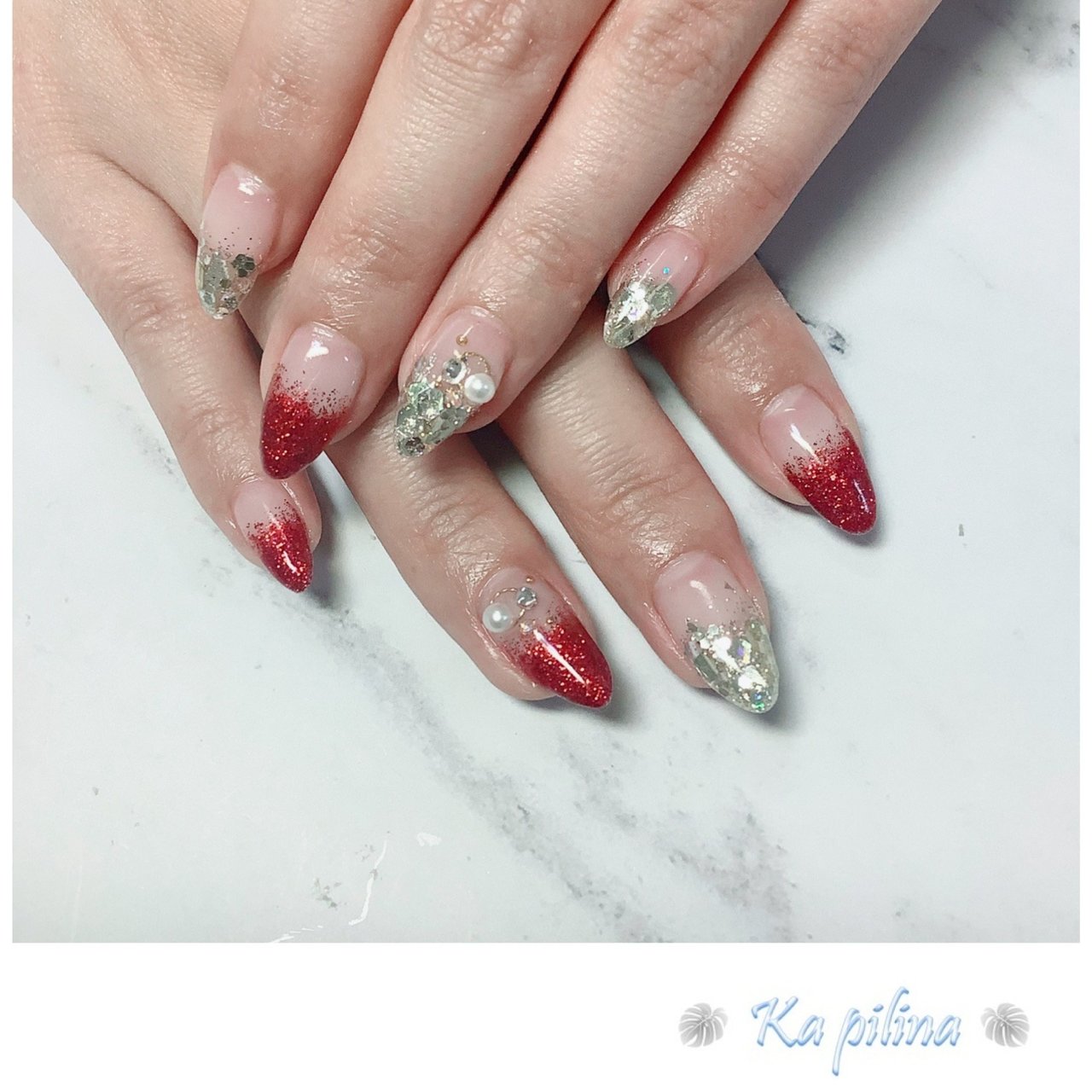 オールシーズン 成人式 オフィス パーティー ハンド Kapilinaのネイルデザイン No ネイルブック