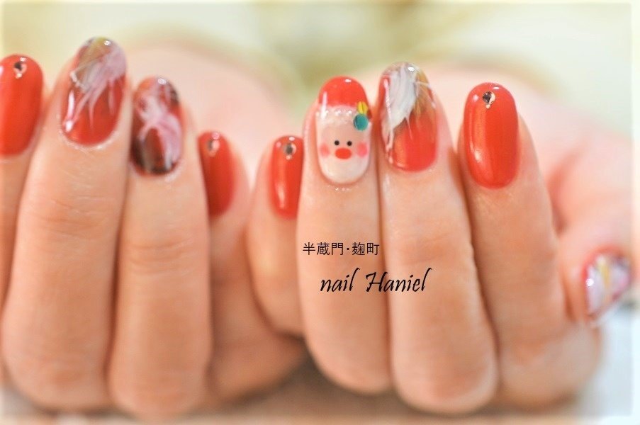 クリスマス パーティー デート 女子会 ハンド Chiyo K 半蔵門 麹町ハニエルのネイルデザイン No ネイルブック