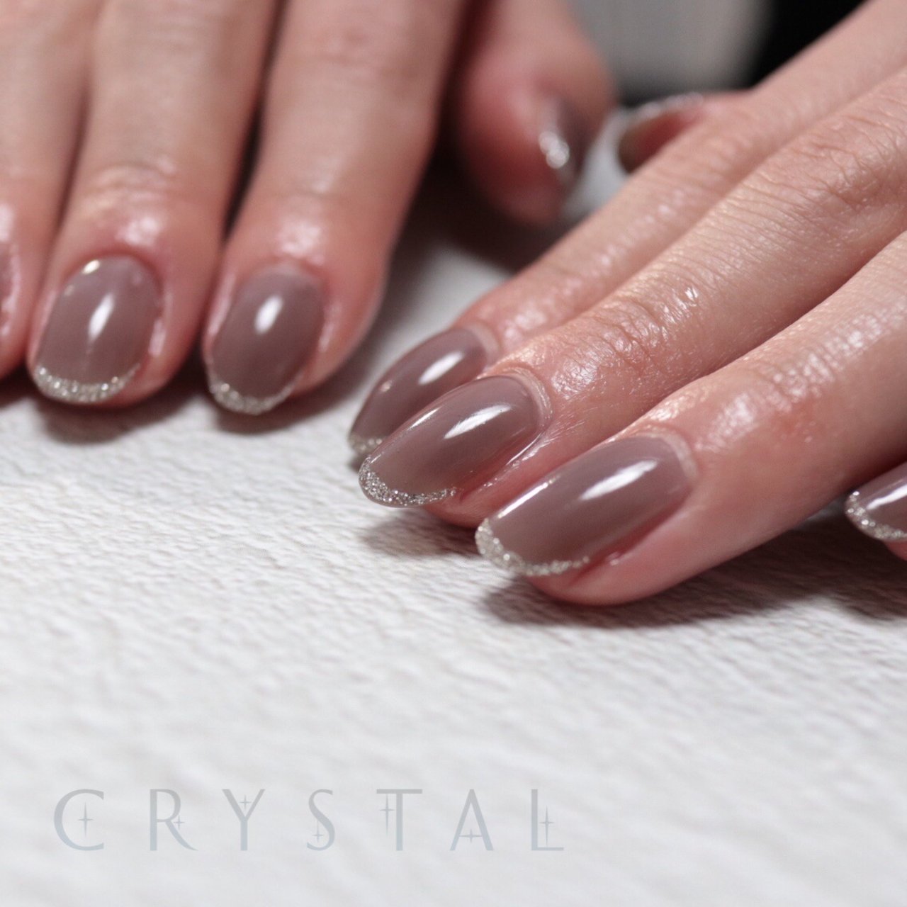 秋 冬 ハンド シンプル ラメ Crystal クリスタル のネイルデザイン No ネイルブック