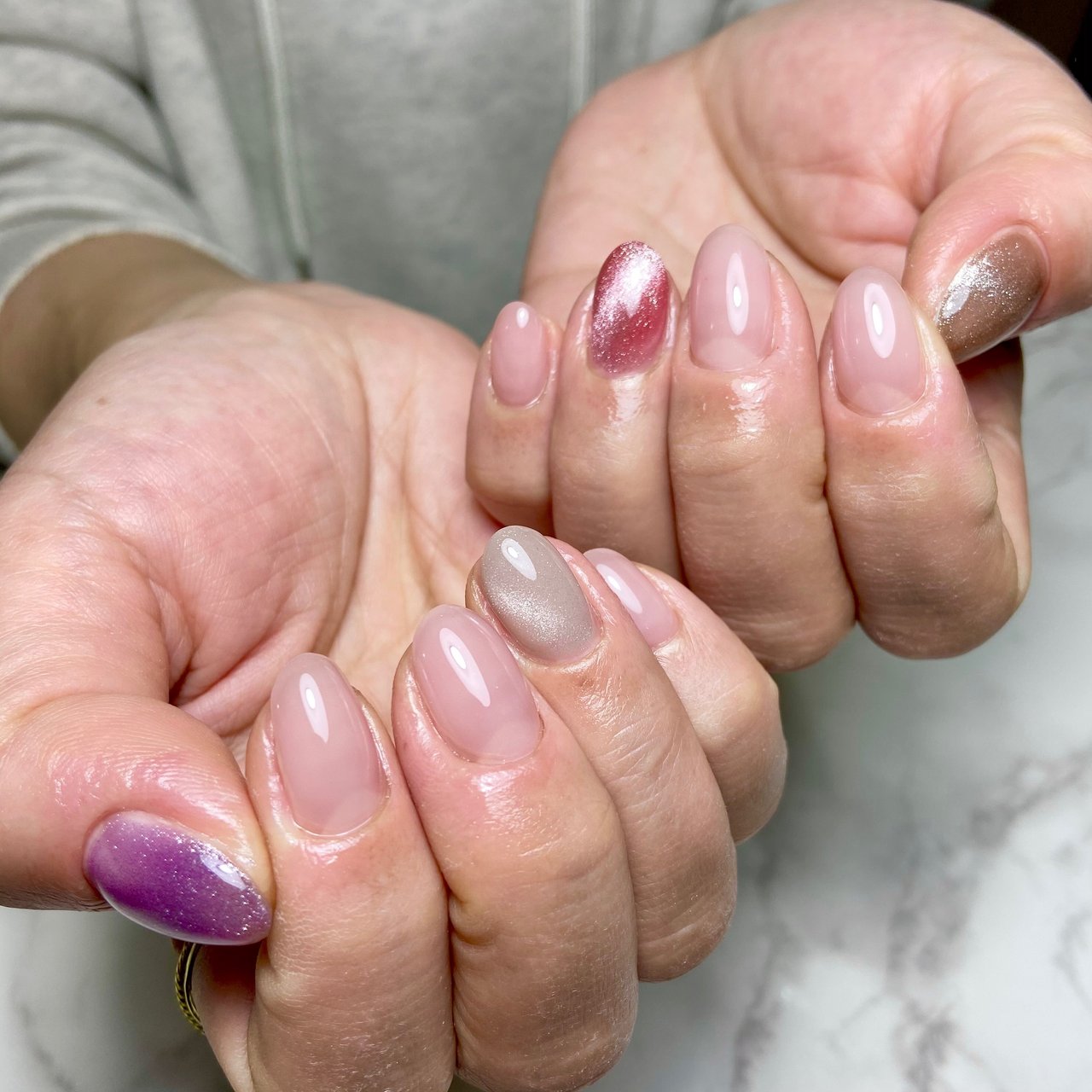 オールシーズン オフィス デート 女子会 シンプル さやぷーのネイルデザイン No ネイルブック