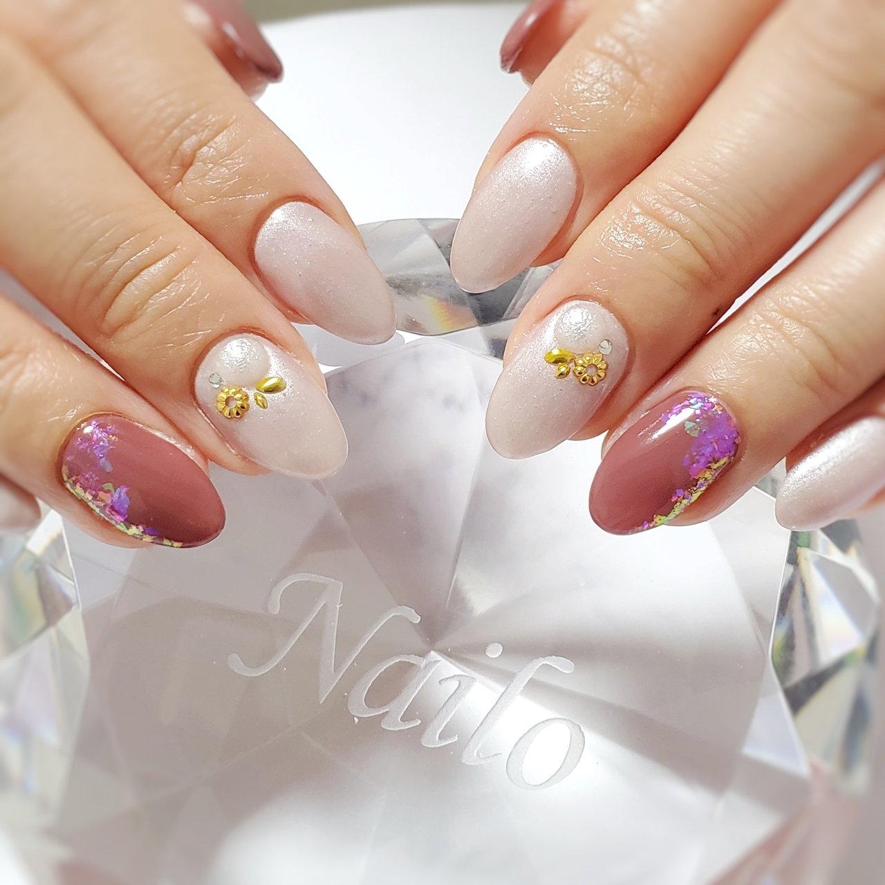 冬 お正月 成人式 ワンカラー パール Nailsalon Nailoのネイルデザイン No ネイルブック