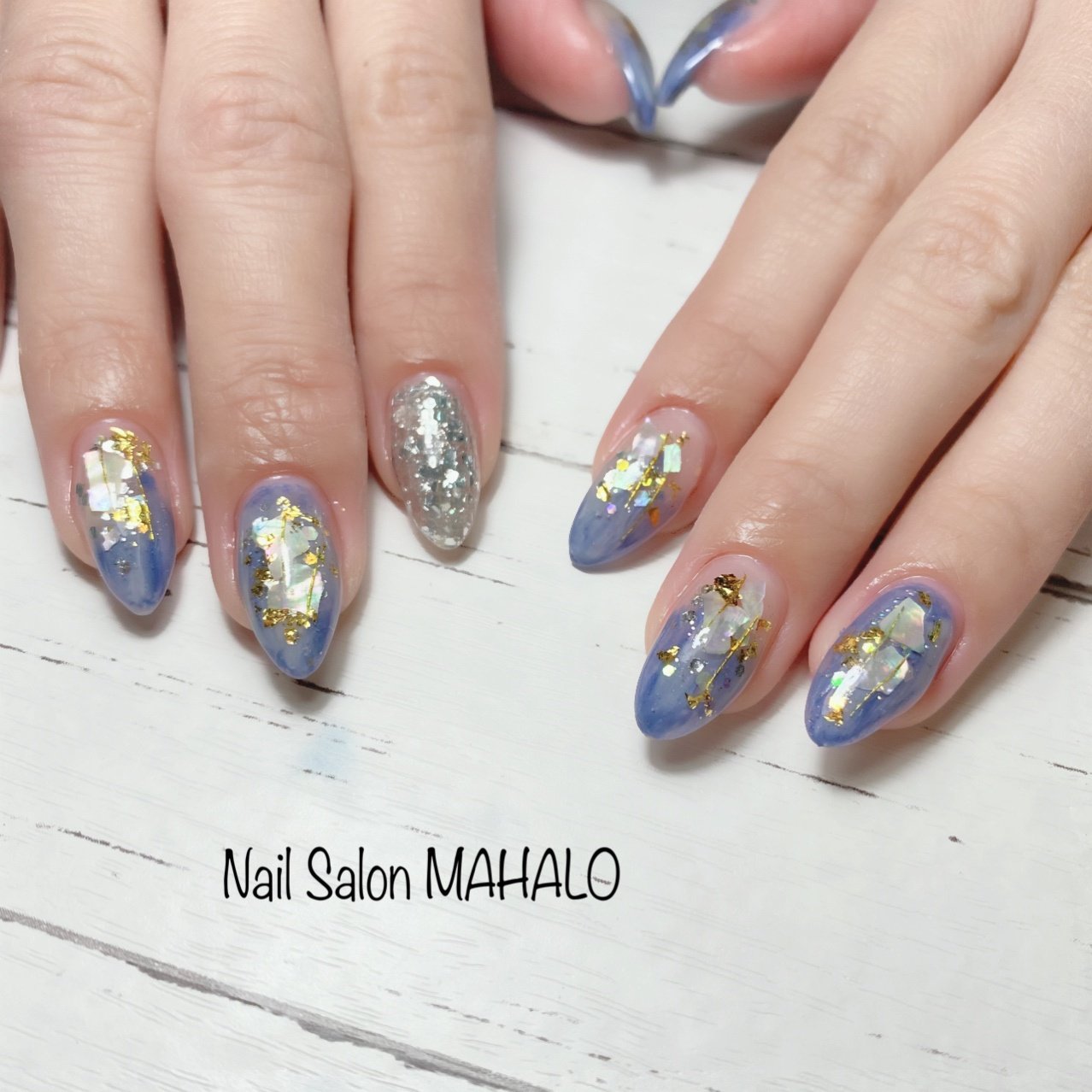 オールシーズン 海 女子会 ハンド シェル Nail Salon Mahaloのネイルデザイン No ネイルブック