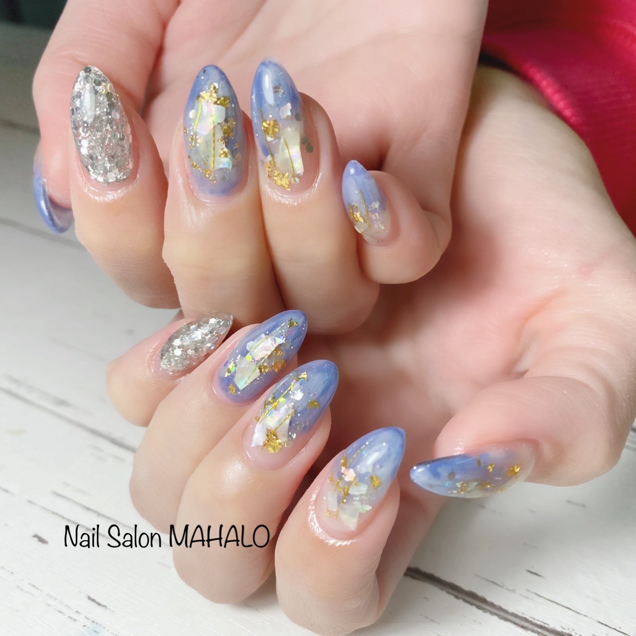 オールシーズン 海 女子会 ハンド シェル Nail Salon Mahaloのネイルデザイン No ネイルブック