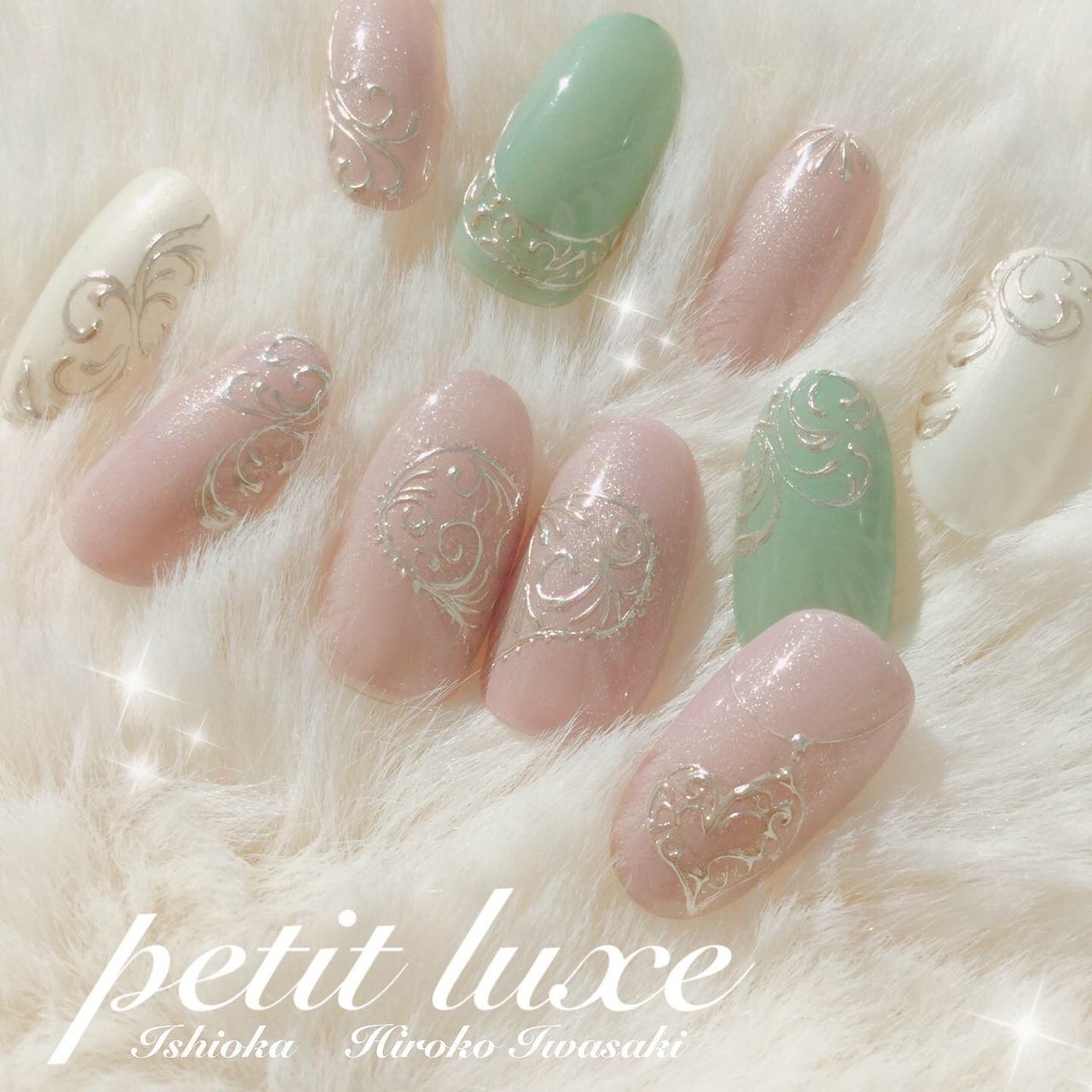 春 夏 冬 バレンタイン ハンド Hiro 石岡ﾌﾟﾃｨﾘｭｸｽのネイルデザイン No ネイルブック