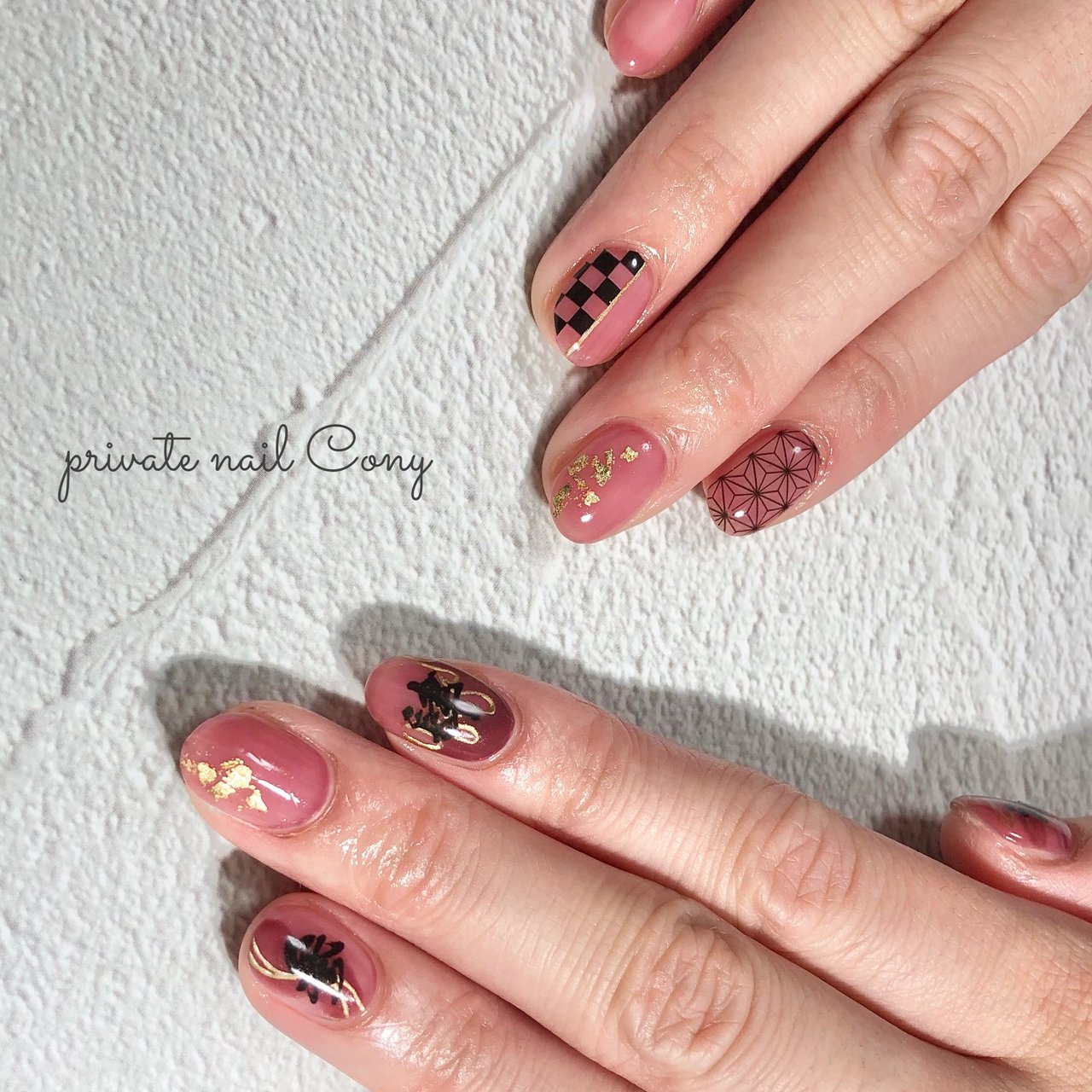 オールシーズン 浴衣 ライブ 女子会 ハンド Privatenailcony 八戸ノ里ネイルのネイルデザイン No ネイルブック