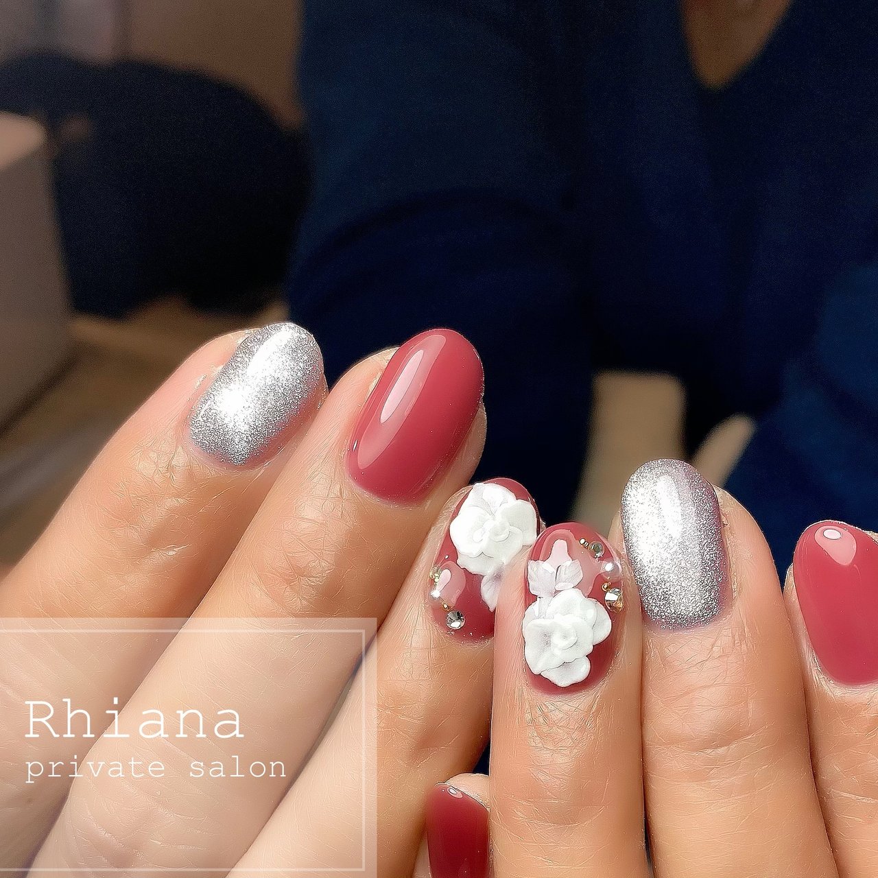 オールシーズン ハンド シンプル ワンカラー 3d Privatenailsalon Rhianaのネイルデザイン No ネイル ブック