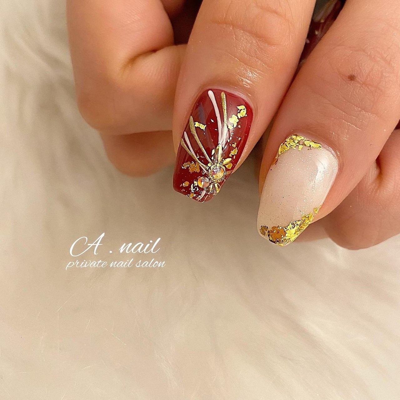 冬 お正月 成人式 ハンド ホログラム A Nail Private Nailsalon のネイルデザイン No ネイル ブック