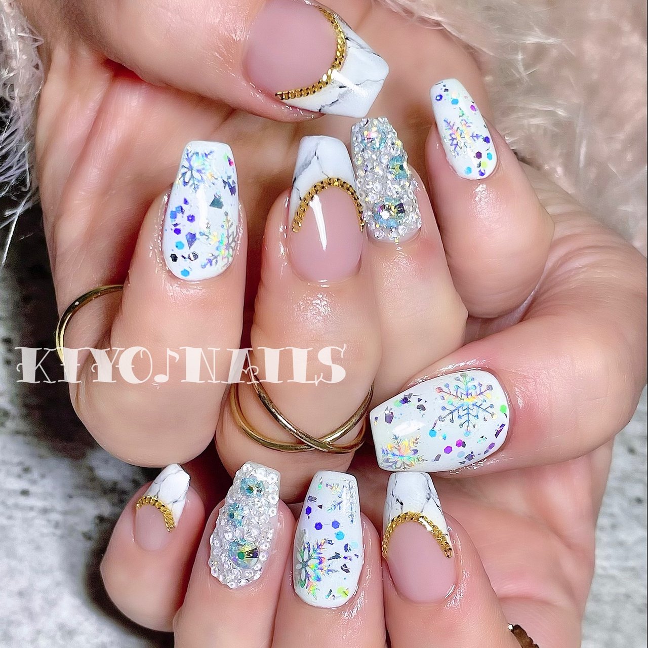 冬 オールシーズン バレンタイン デート ハンド Kiyoのネイルデザイン No ネイルブック