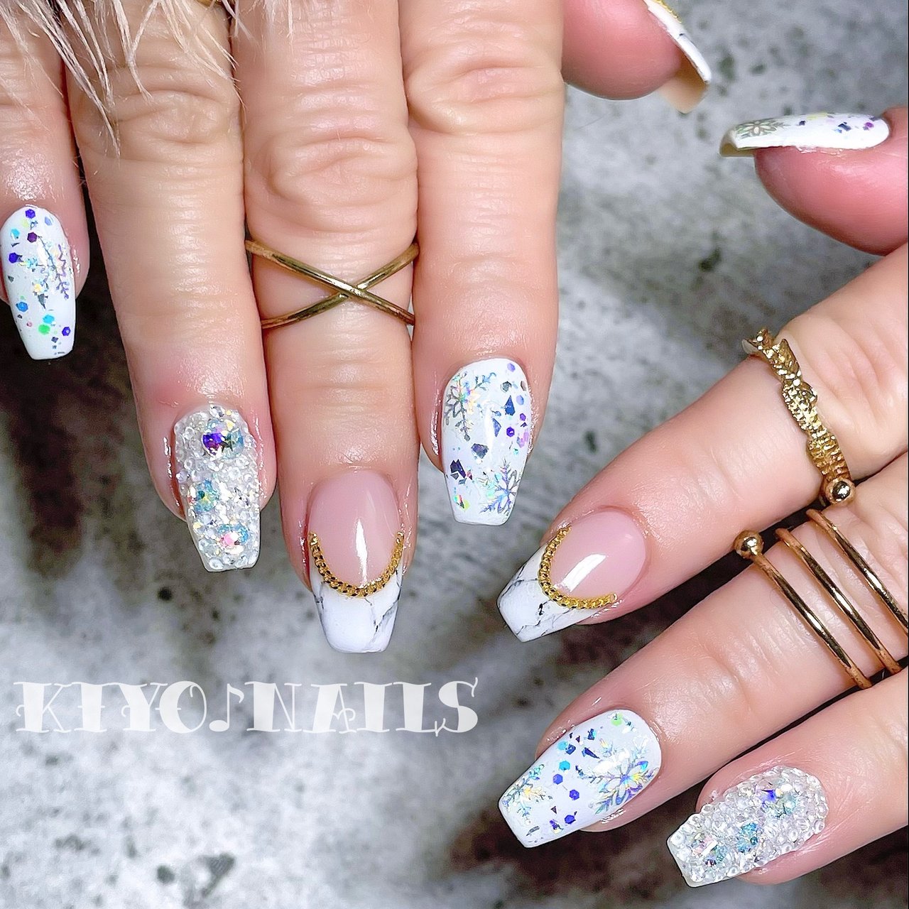 冬 オールシーズン バレンタイン デート ハンド Kiyoのネイルデザイン No ネイルブック