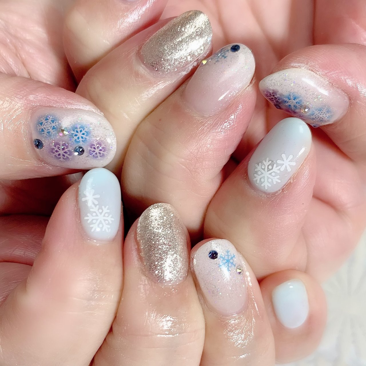 冬 お正月 パーティー デート ハンド Only Nail 西船橋南口徒歩6分 のネイルデザイン No ネイルブック
