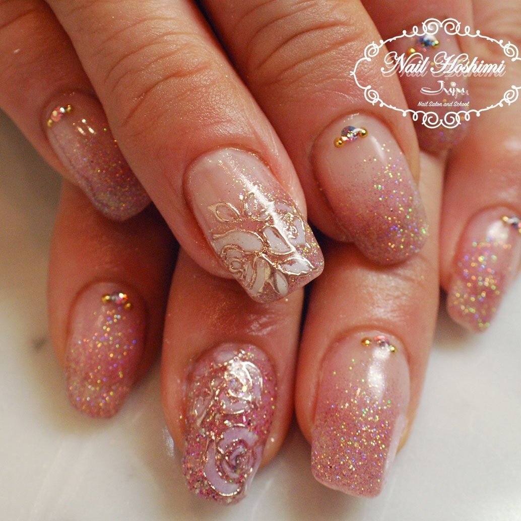 オールシーズン ハンド グラデーション フラワー ミディアム 星川美香 ネイルサロンjujuのネイルデザイン No ネイルブック