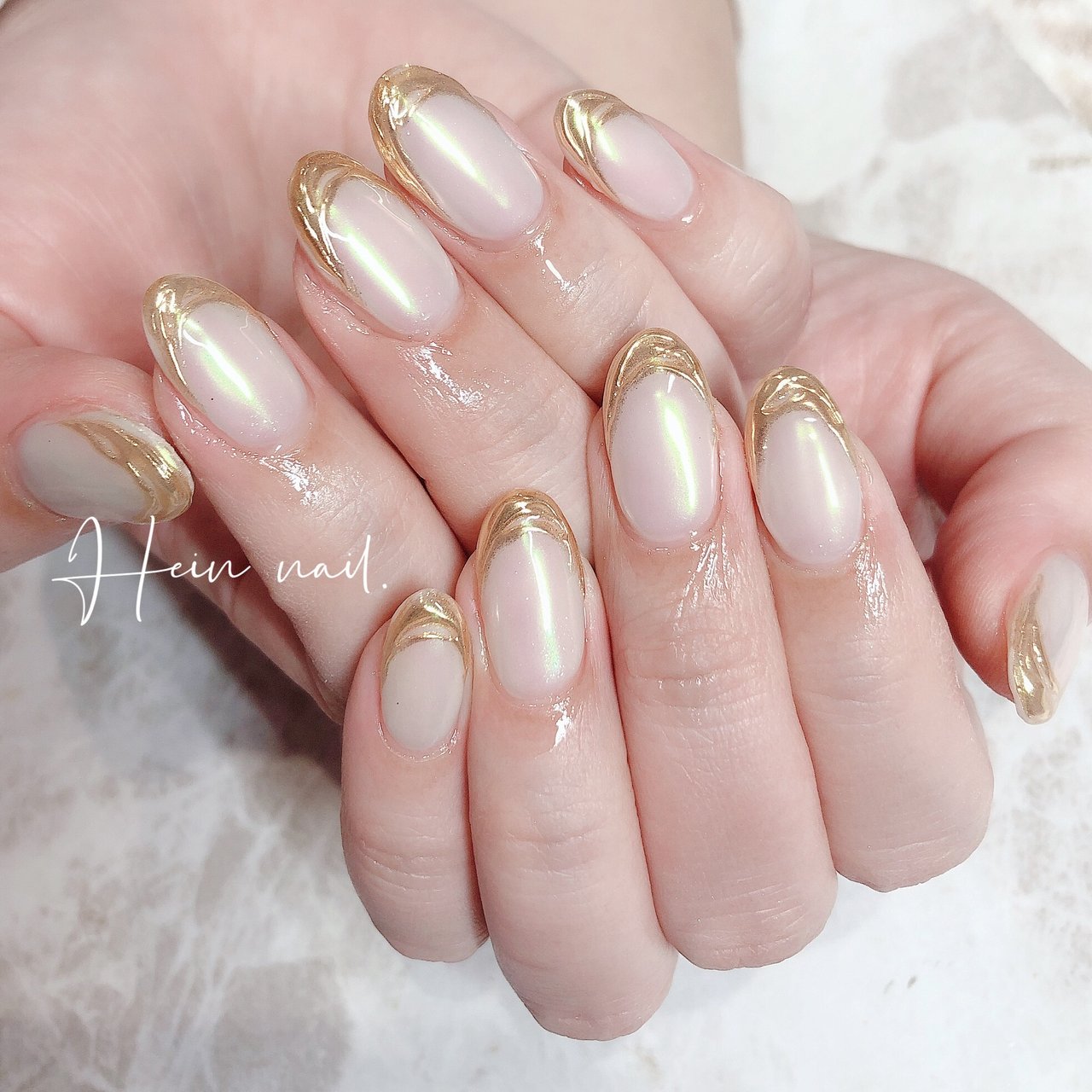 ホワイト ゴールド Hein Nail のネイルデザイン No ネイルブック