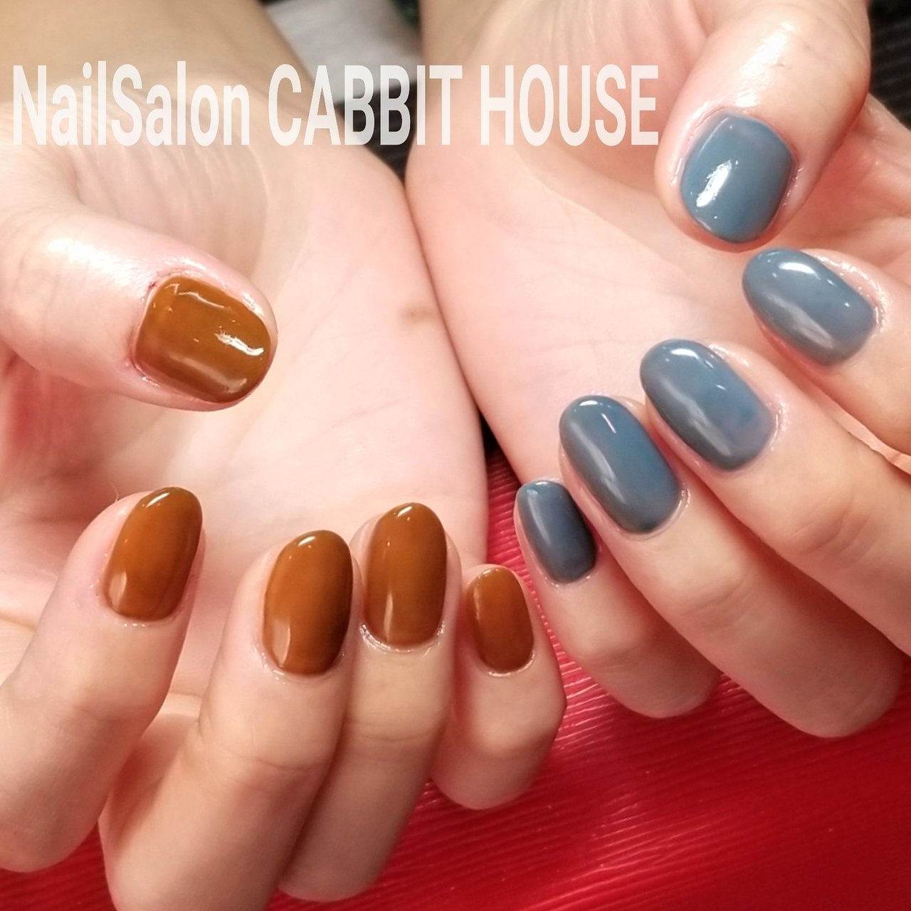 冬 ハンド シンプル ショート ターコイズ Mika Nailsalon Cabbit Houseのネイルデザイン No ネイルブック