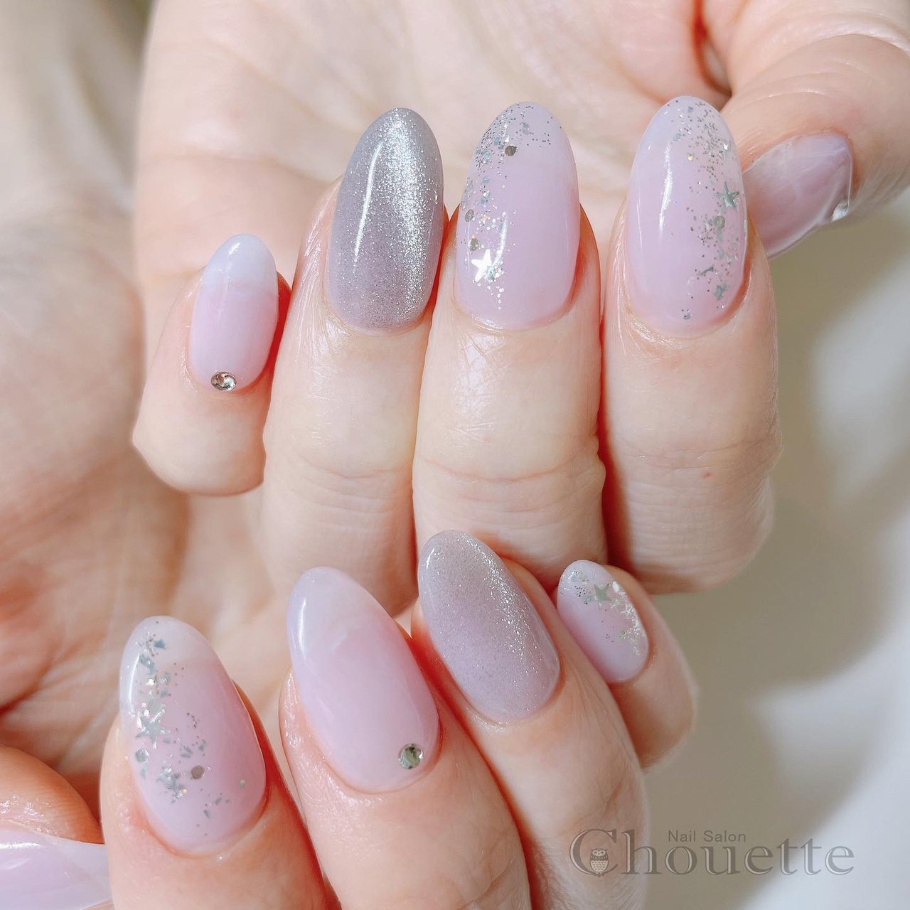 冬 オールシーズン オフィス ブライダル ハンド Yuko Nail Chouetteのネイルデザイン No ネイルブック